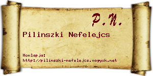Pilinszki Nefelejcs névjegykártya
